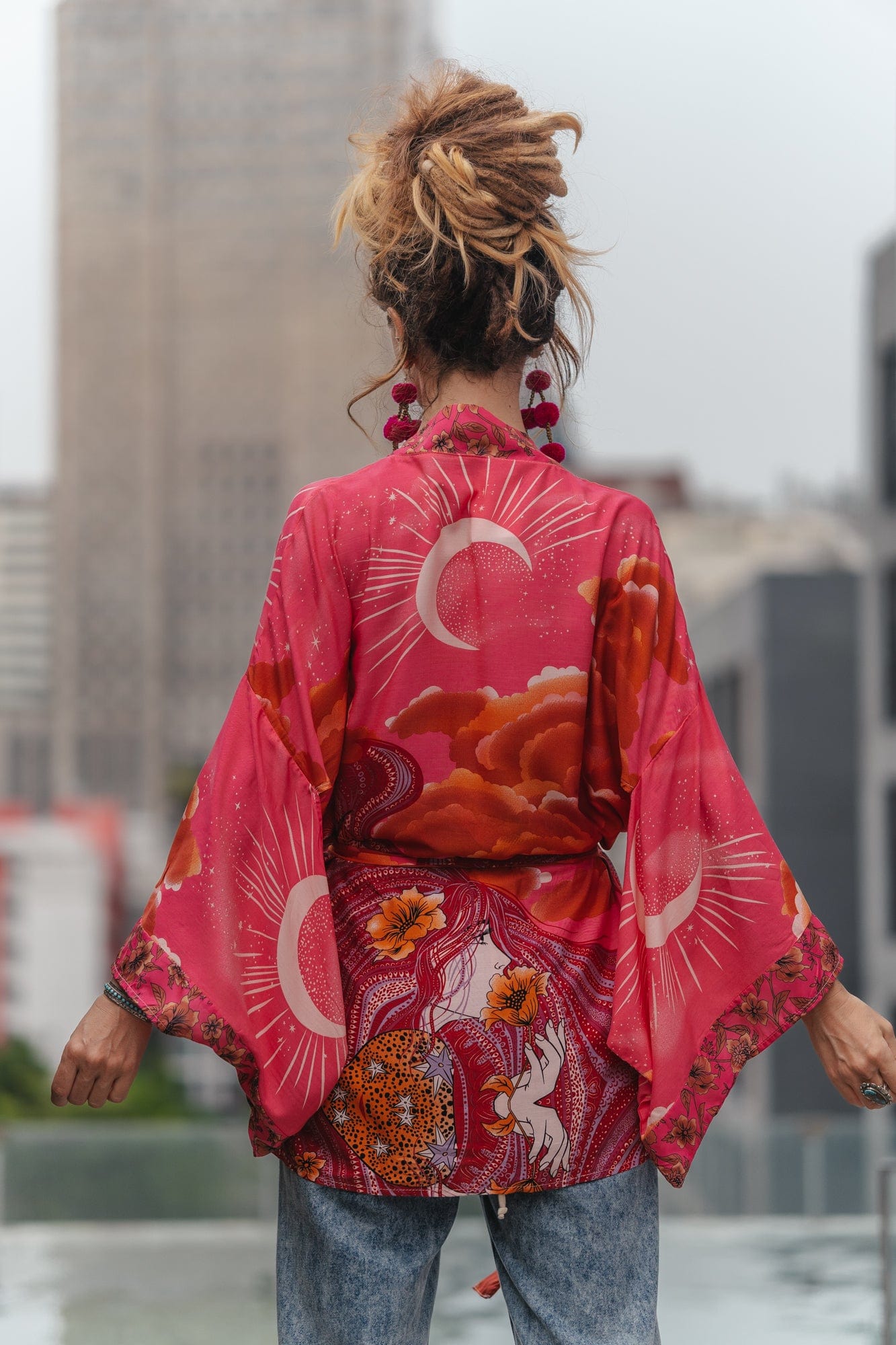 Mane Kimono in Pink