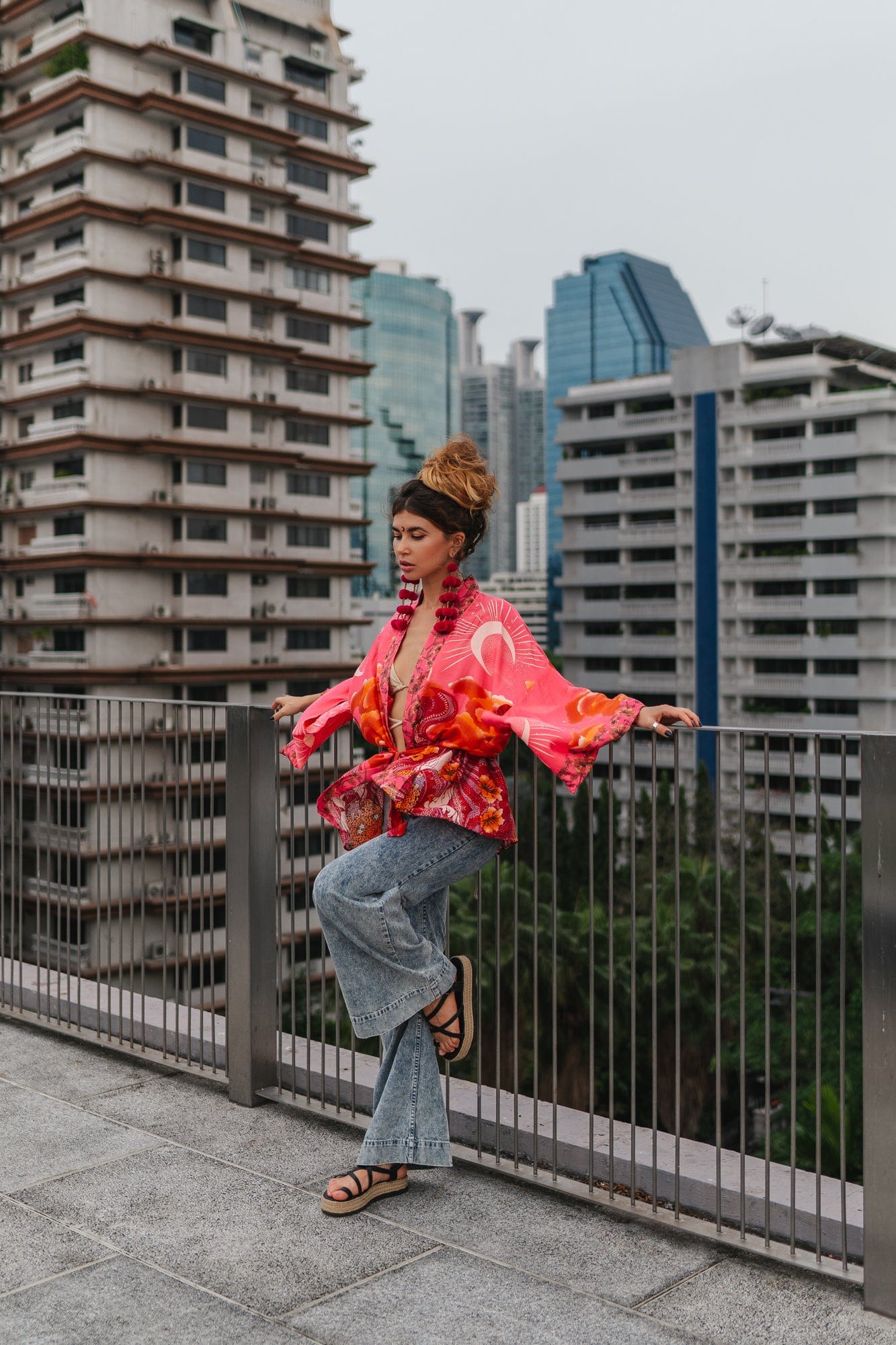 Mane Kimono in Pink