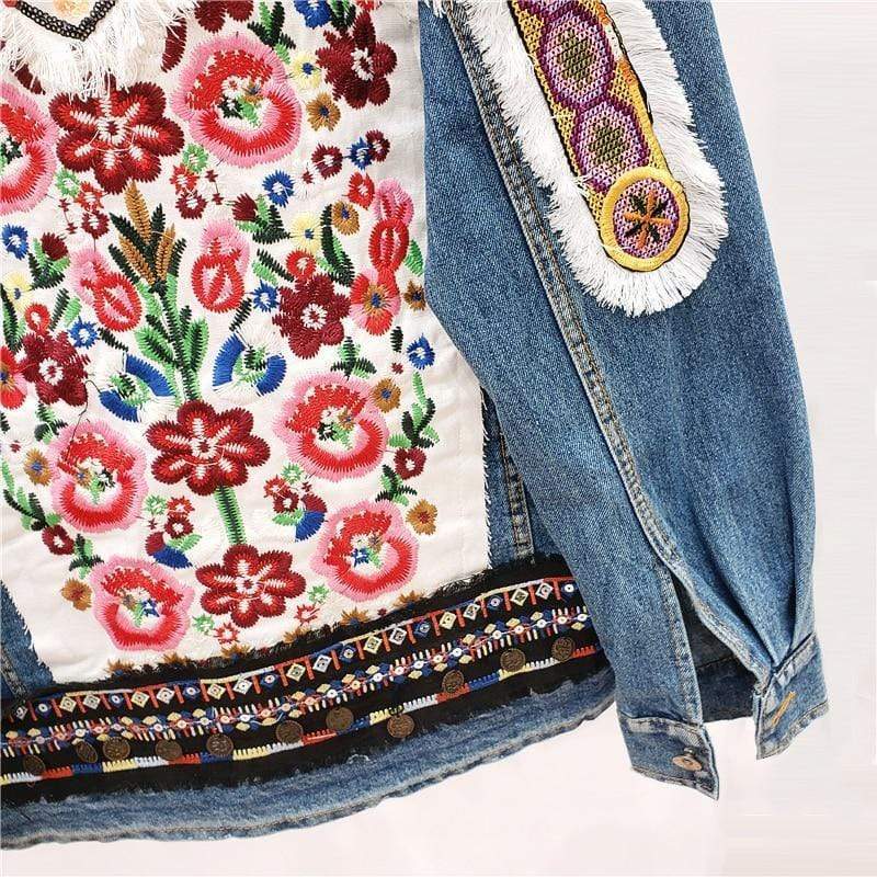 Maya Embroidered Denim Jacket