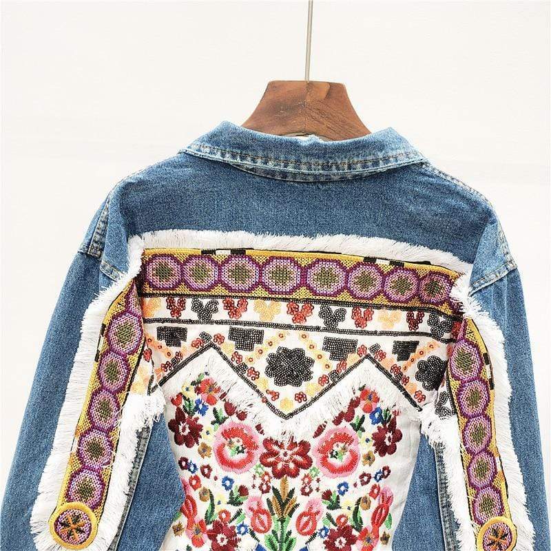 Maya Embroidered Denim Jacket