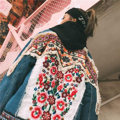 Maya Embroidered Denim Jacket