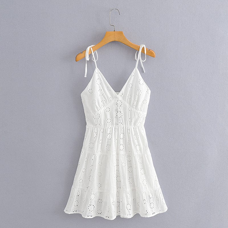 Millie White Boho Mini Dress