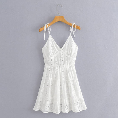 Millie White Boho Mini Dress