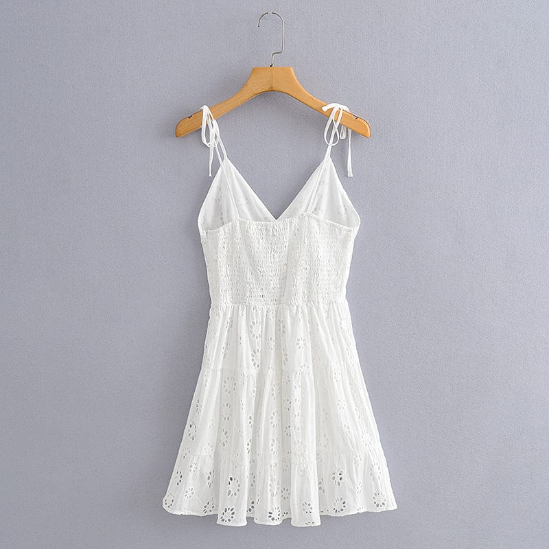 Millie White Boho Mini Dress