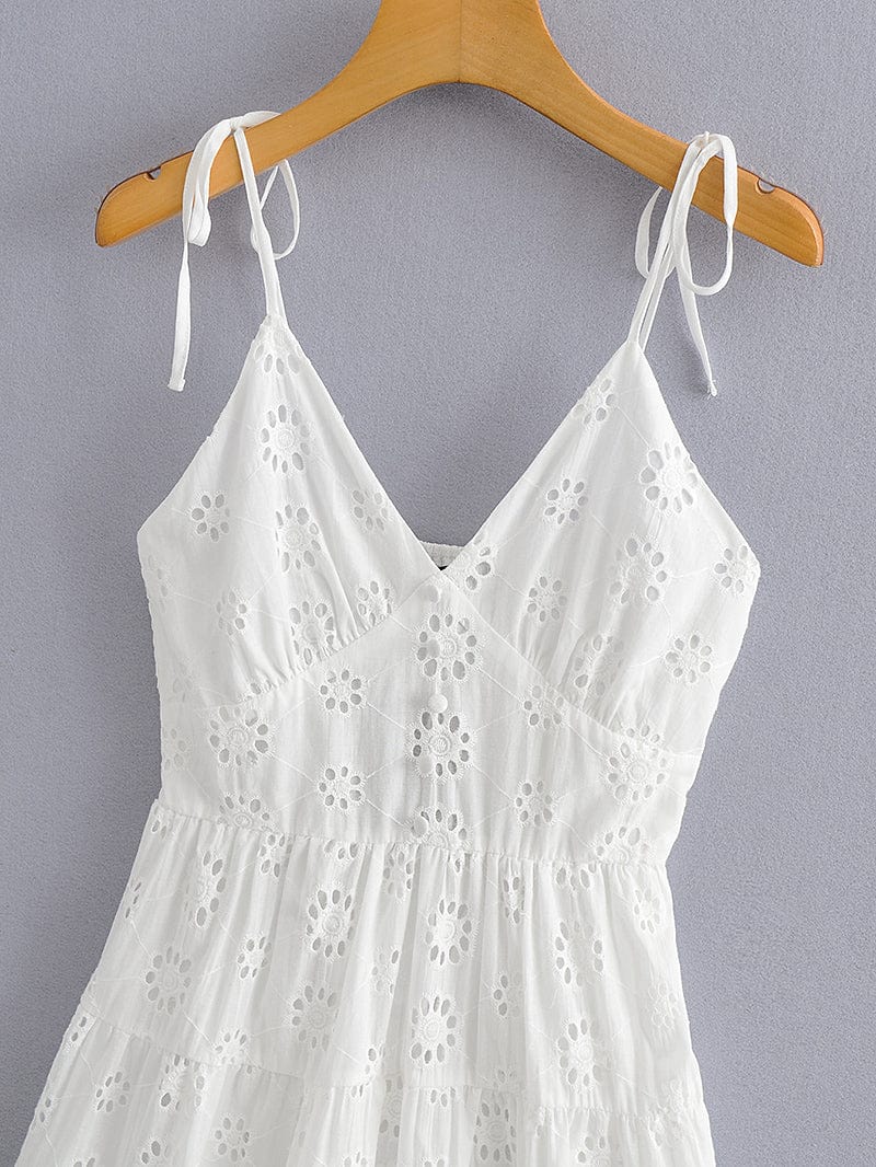 Millie White Boho Mini Dress