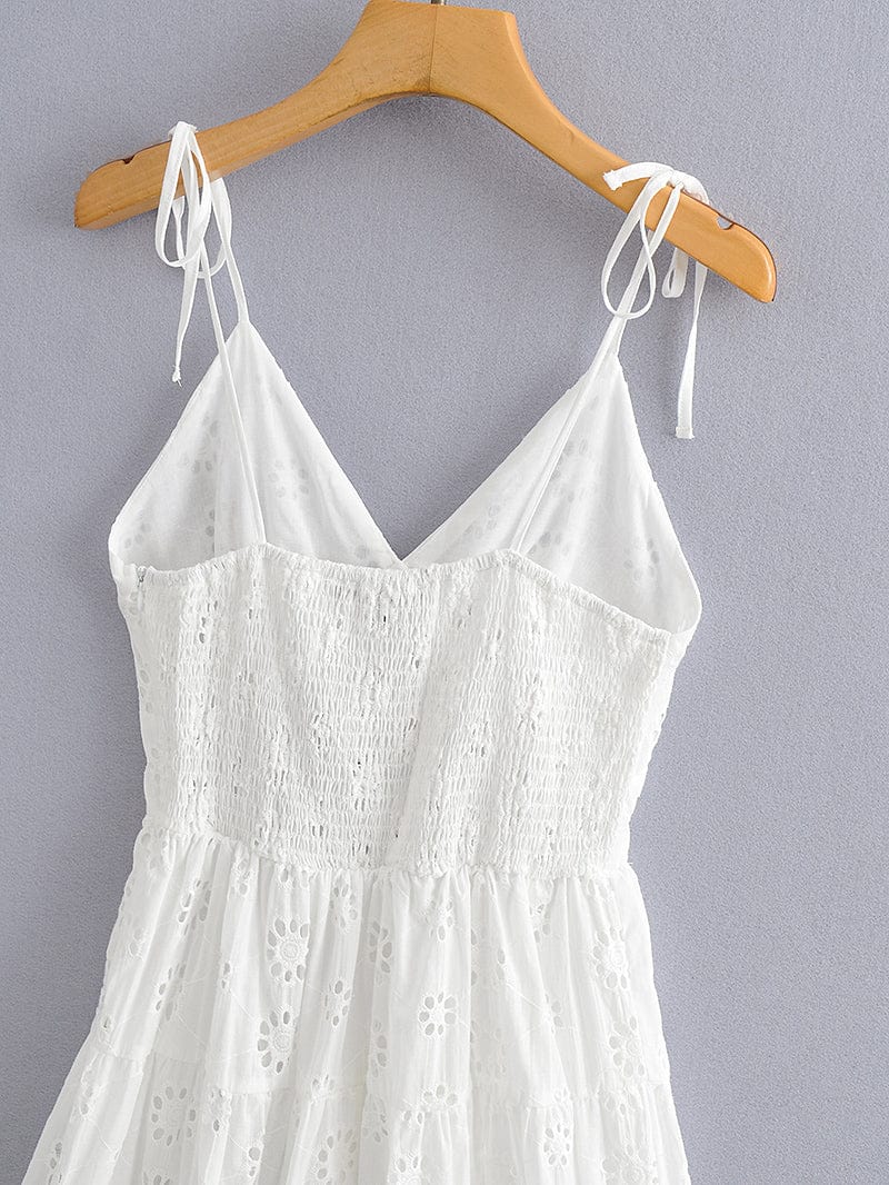 Millie White Boho Mini Dress