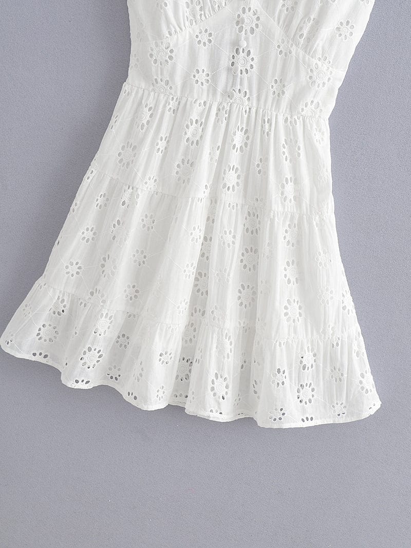 Millie White Boho Mini Dress