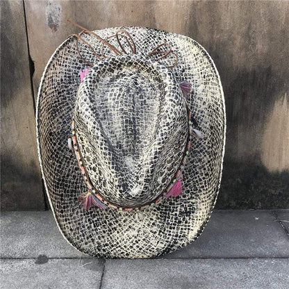 Mock-Snake Design Cowgirl Hat