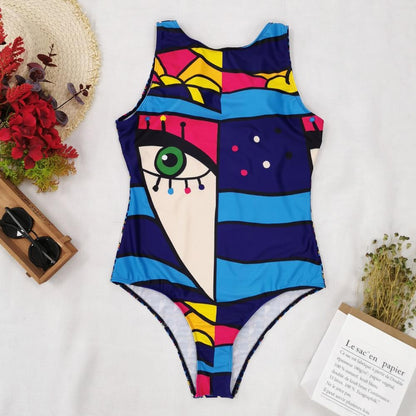 Retro Backless Monokini