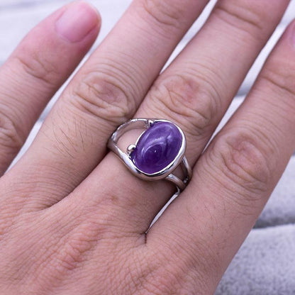 Natural Amethyst Crystal Rings (20 pieces)