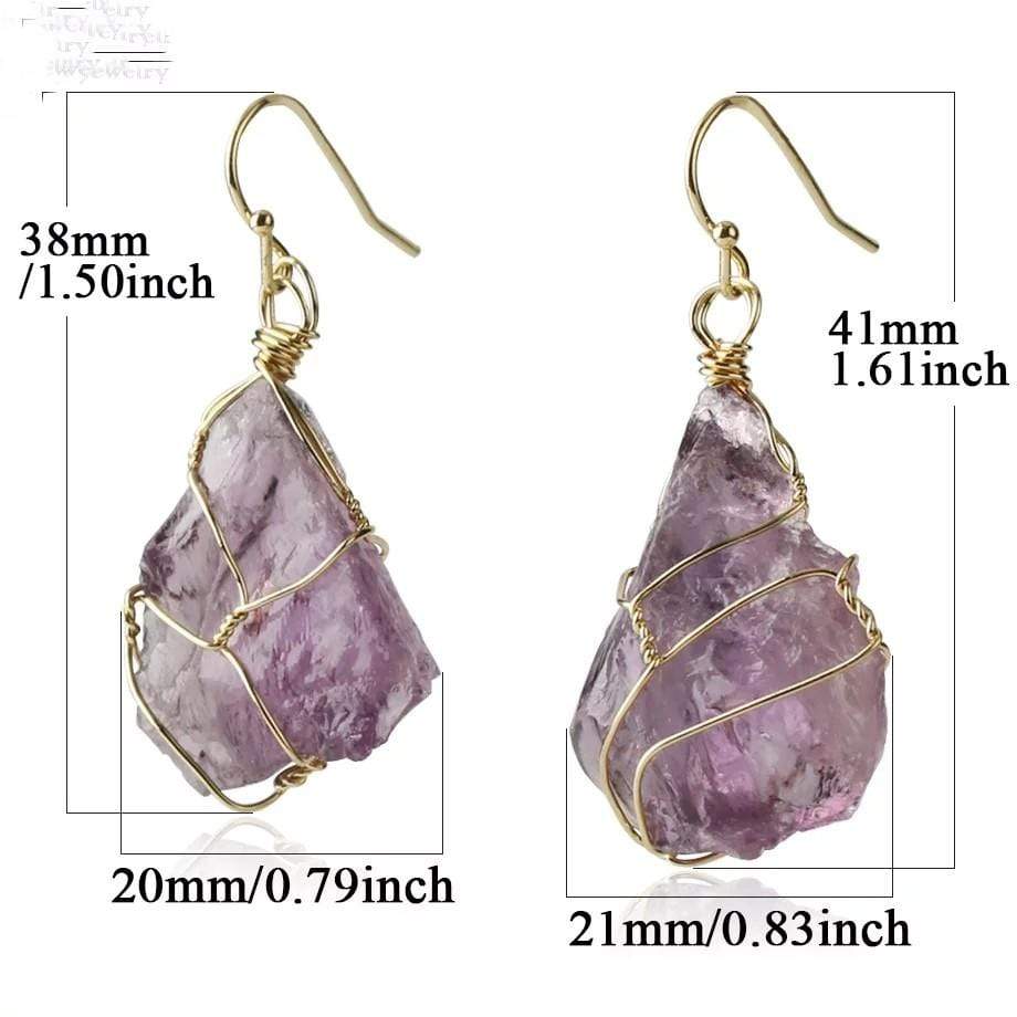 Natural Stone Irregular Shaped Earrings