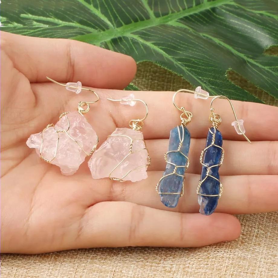 Natural Stone Irregular Shaped Earrings