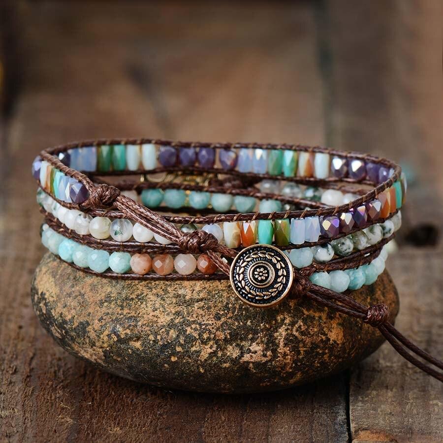 Natural Stones Tree Of Life Bracelet