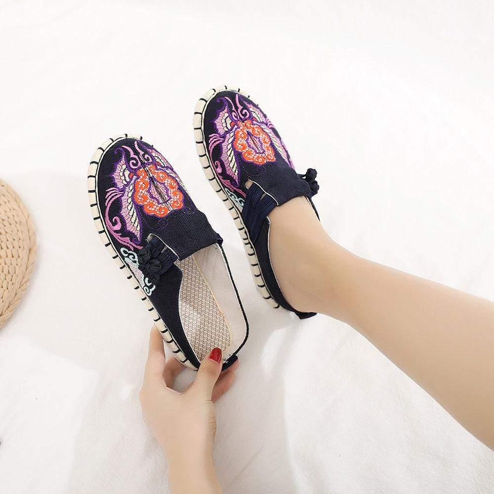 Butterfly Embroidered Espadrilles