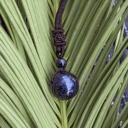 Blue Sandstone Celestial Pendant Necklace