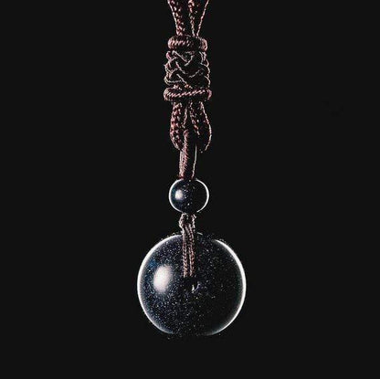 Blue Sandstone Celestial Pendant Necklace