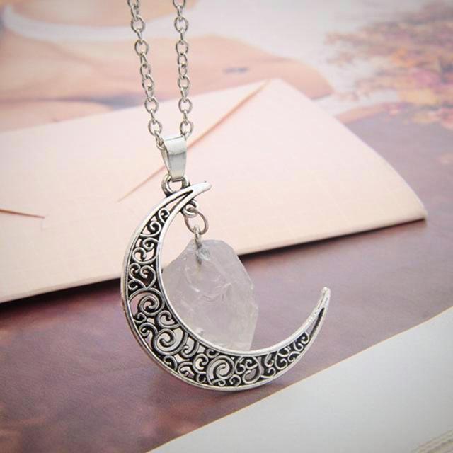 Moon & Crystal Necklace