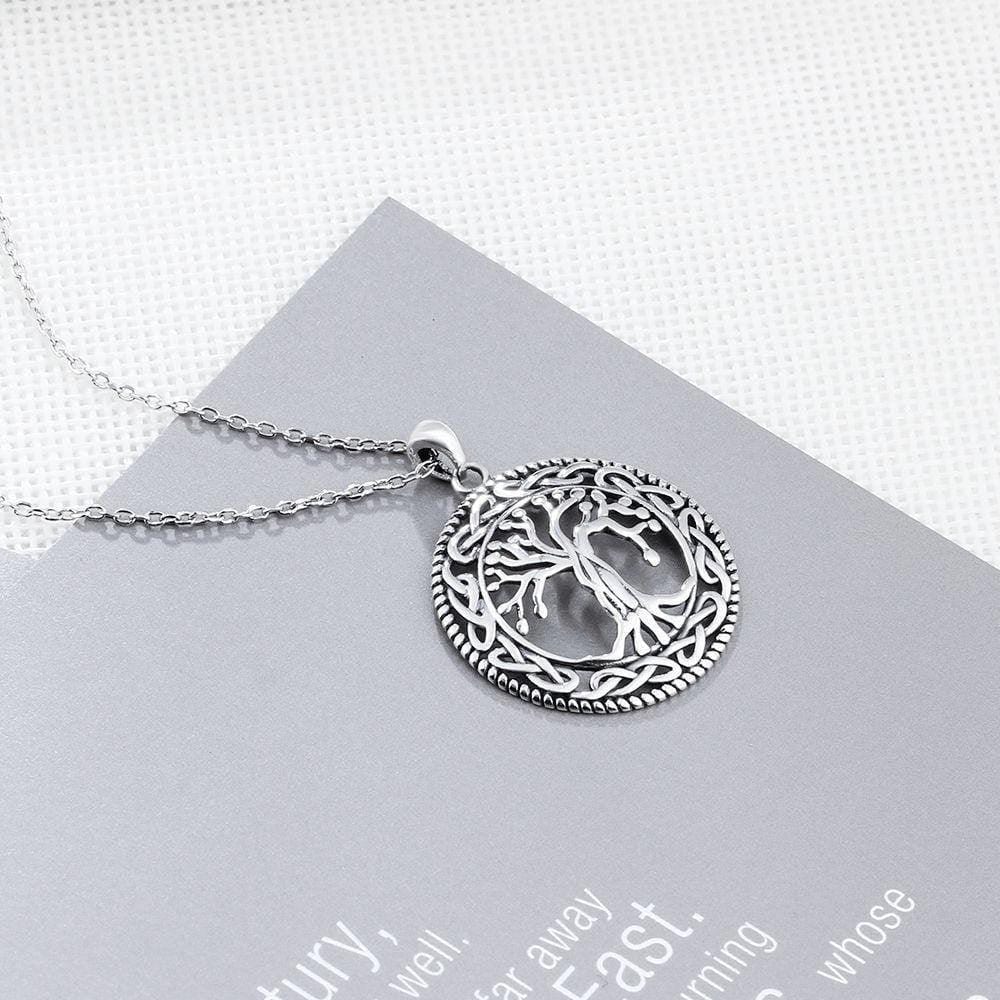 925 Sterling Silver Tree of Life Pendant Necklace