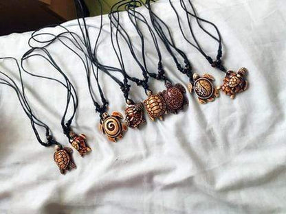 Tribal Turtle Necklace Set Of 8