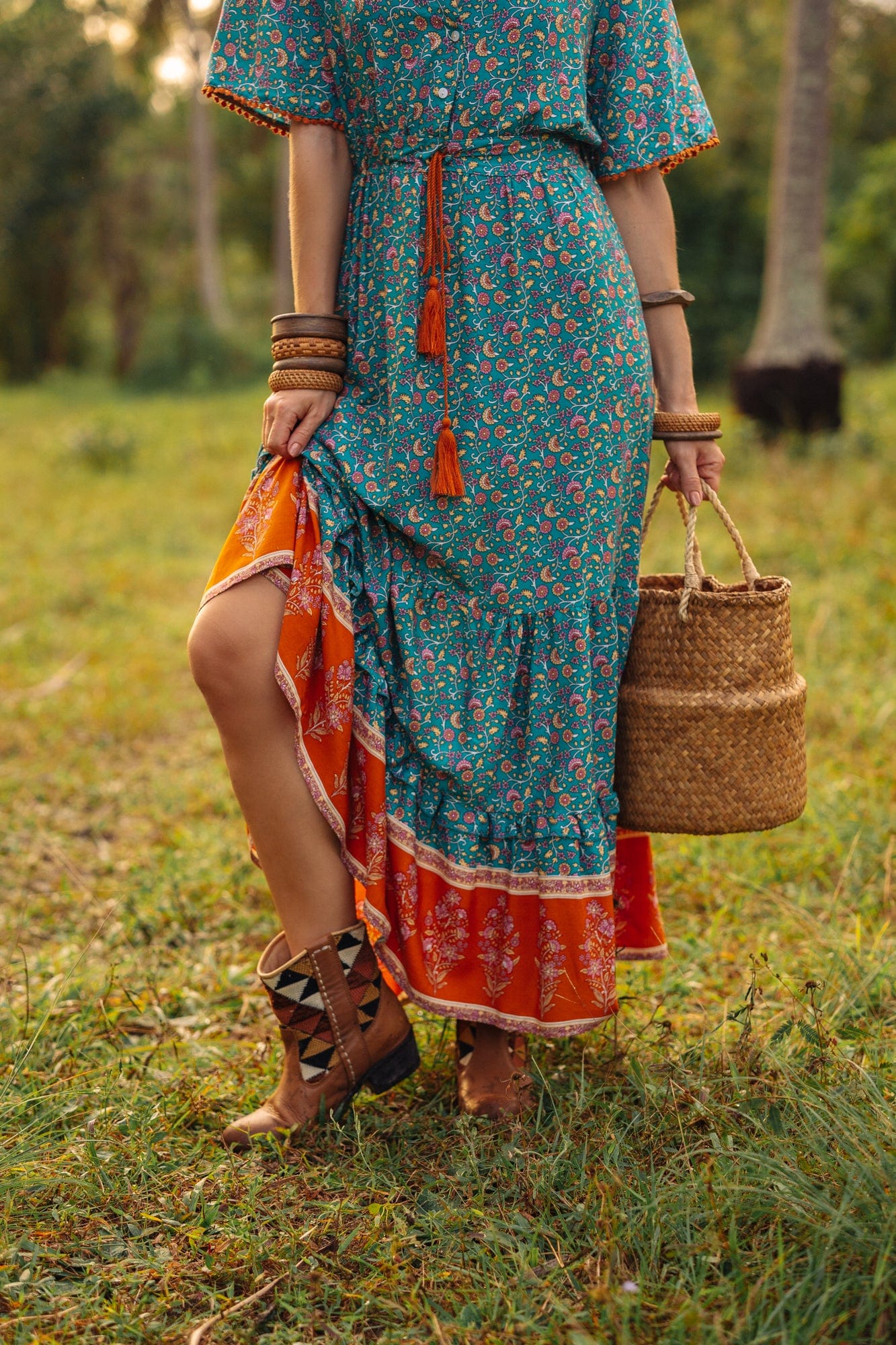 No Letting Go Floral Maxi Dress