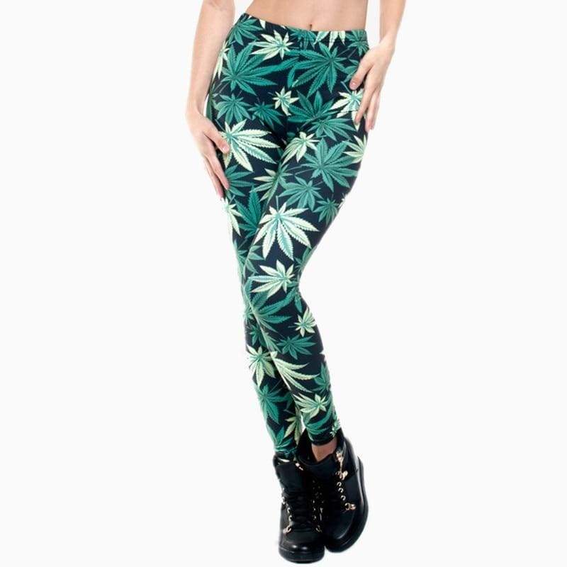 Green Leaf High Leggings