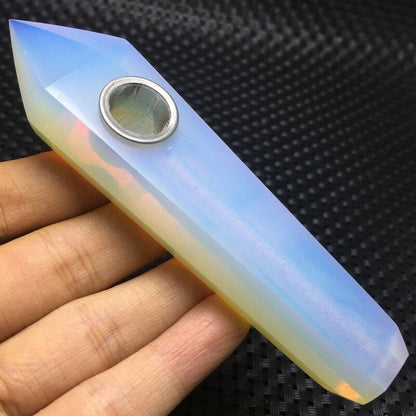 Opalite Crystal Pipe