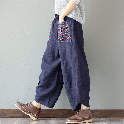 Patchwork Pocket Harem Pants (2 Colors)