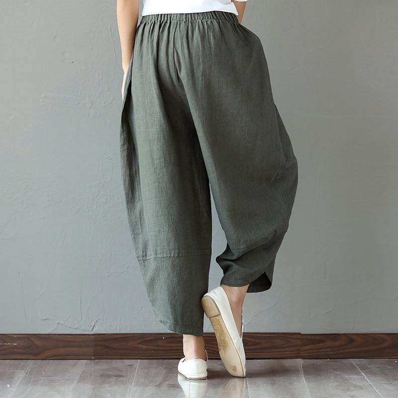 Patchwork Pocket Harem Pants (2 Colors)