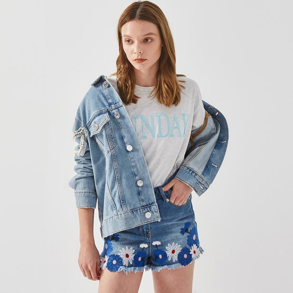 Paris Pearls Jean Jacket