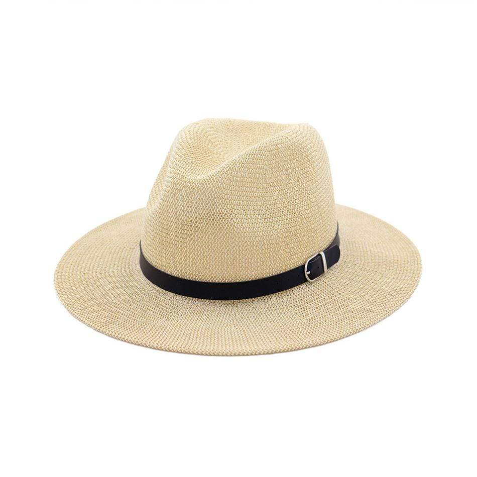 Black Belted Panama Hat