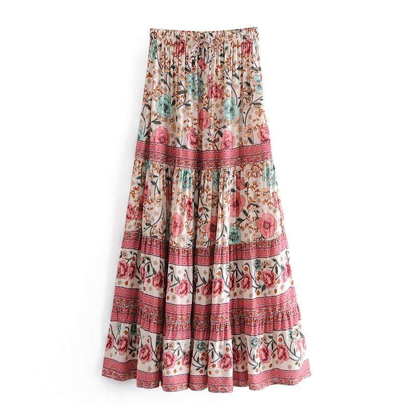 Cande Maxi Skirt in Pink