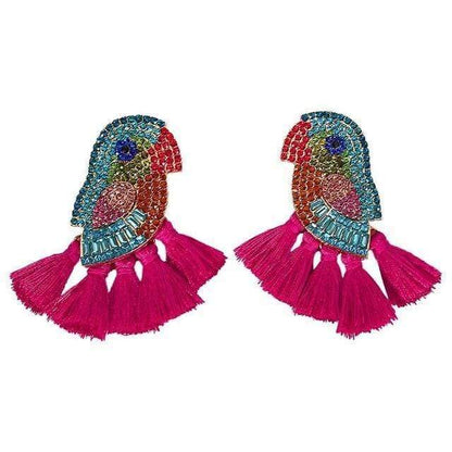 Bird & Tassel Earrings