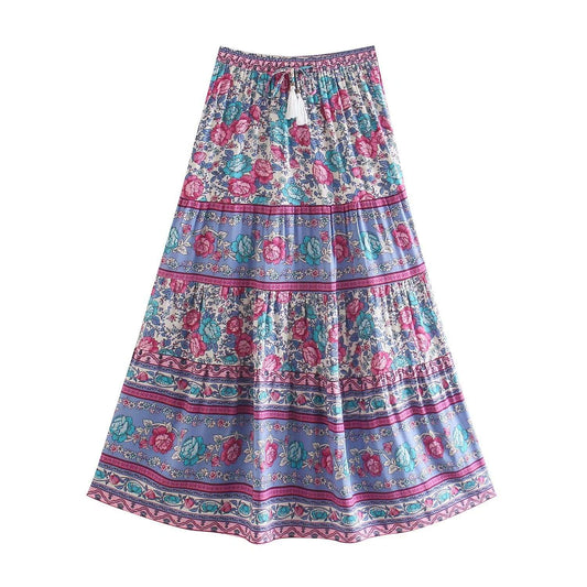 Lurdes Maxi Skirt in Purple