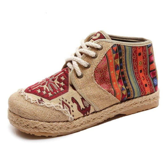 Vintage Hemp Ankle Shoes