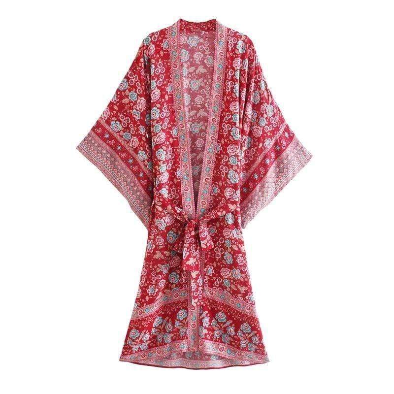 Fabrizia Kimono in Red