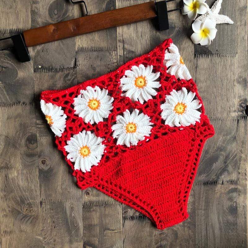 White Daisies Bikini Bottom