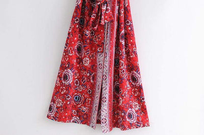 Red Roses Kimono Robe