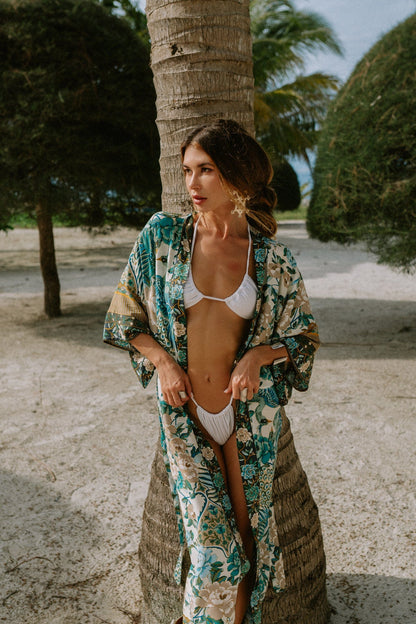 Remy Boho Peacock Kimono