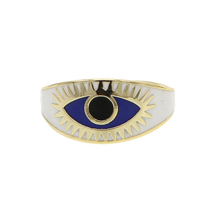 Evil Eye Gold Ring