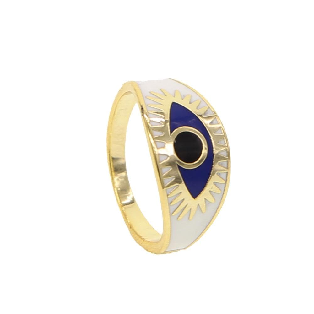 Evil Eye Gold Ring