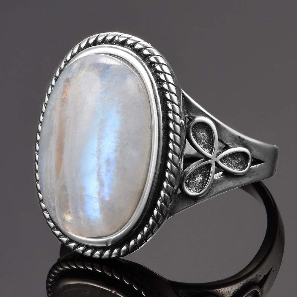 S925 Sterling Silver Moonstone Ring