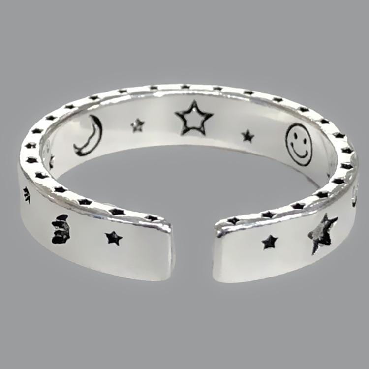 S925 Sterling Silver Celestial Ring