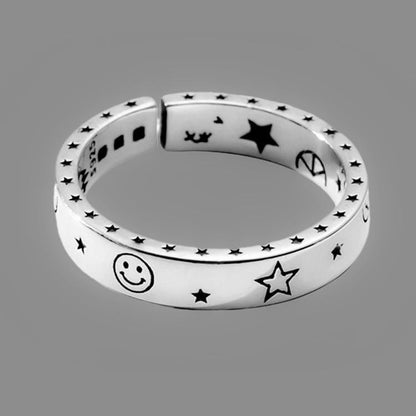 S925 Sterling Silver Celestial Ring