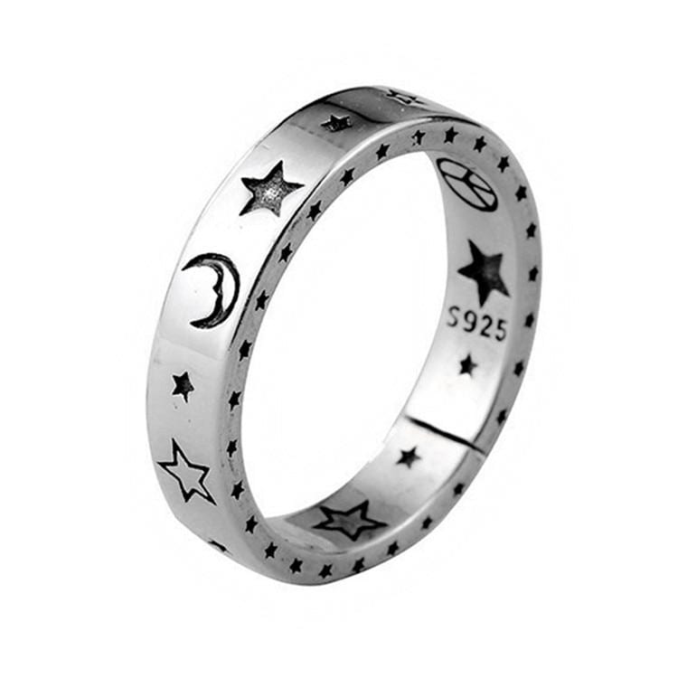 S925 Sterling Silver Celestial Ring