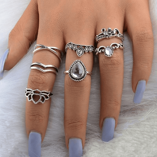 Modern Witch Ring Set 7pcs