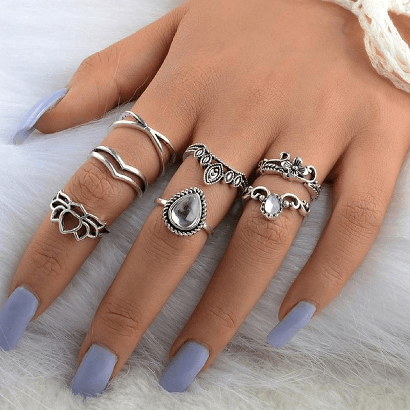 Modern Witch Ring Set 7pcs