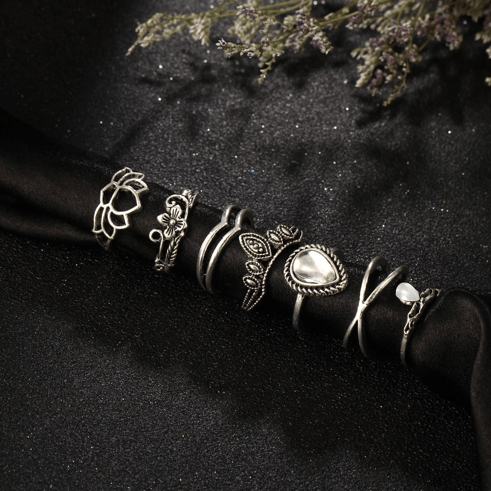 Modern Witch Ring Set 7pcs