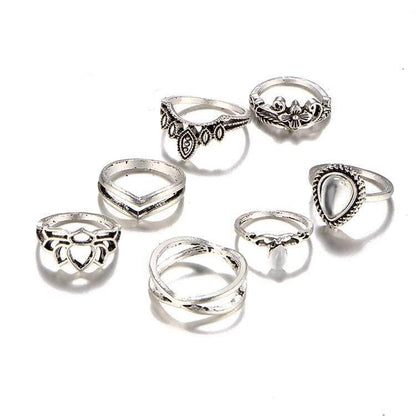 Modern Witch Ring Set 7pcs