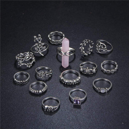 'The Crystal' Ring Set