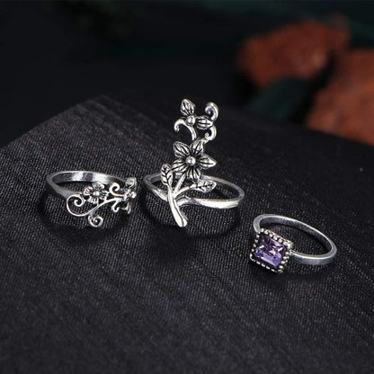 'The Crystal' Ring Set